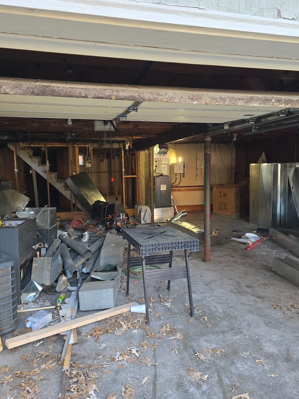 The fire at 7249, before the work &mdash; photograph 2 of 47