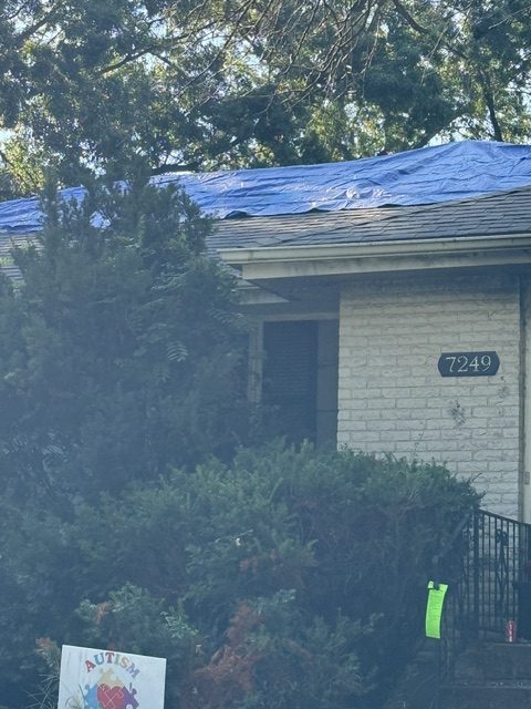 The fire at 7249, before the work &mdash; photograph 7 of 47