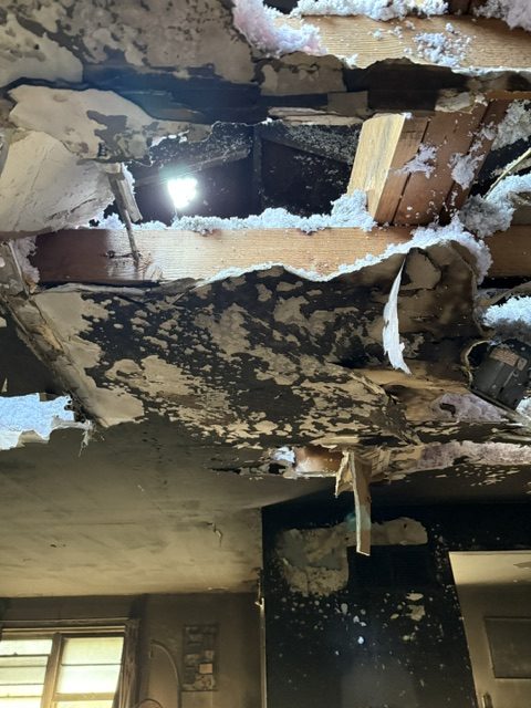 The fire at 7249, before the work &mdash; photograph 9 of 47