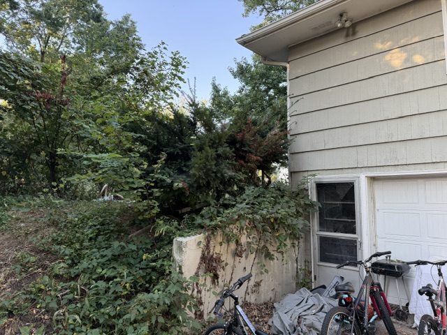 The fire at 7249, before the work &mdash; photograph 15 of 47
