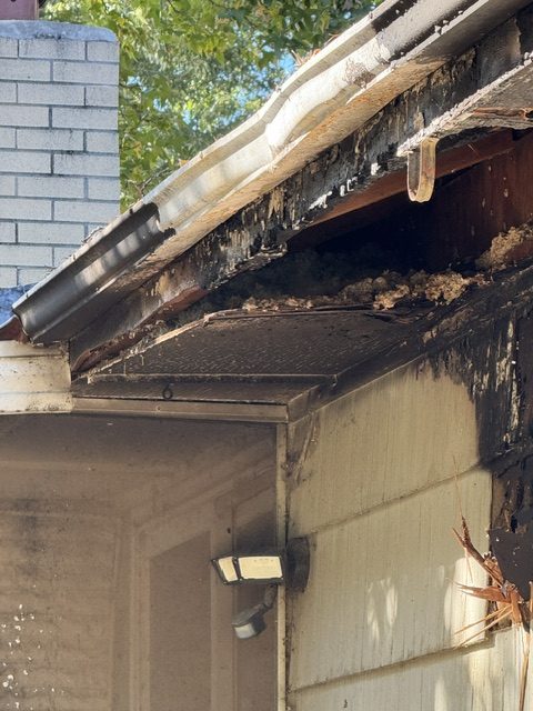 The fire at 7249, before the work &mdash; photograph 21 of 47