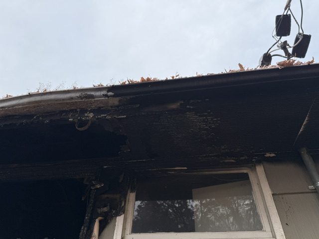The fire at 7249, before the work &mdash; photograph 33 of 47