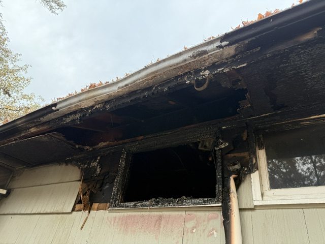 The fire at 7249, before the work &mdash; photograph 34 of 47