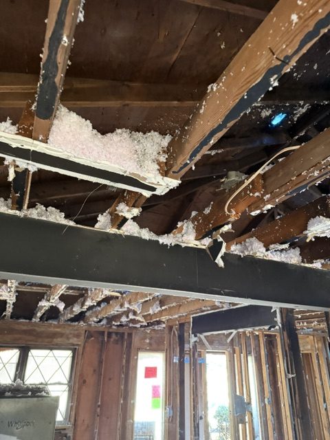 The fire at 7249, before the work &mdash; photograph 42 of 47